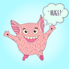 Cute monster vector illustration