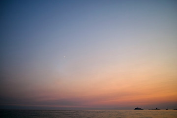 Montenegro sunset on  Mediterranean Sea