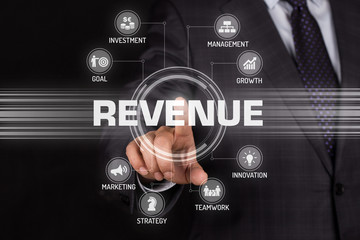 REVENUE TECHNOLOGY COMMUNICATION TOUCHSCREEN FUTURISTIC CONCEPT