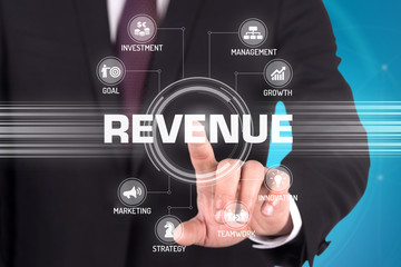REVENUE TECHNOLOGY COMMUNICATION TOUCHSCREEN FUTURISTIC CONCEPT