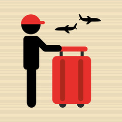 Naklejka premium travel concept design 