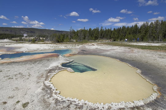 Doublet Pool, Upper Geyser Basin, Yellowstone National Park, Wyoming