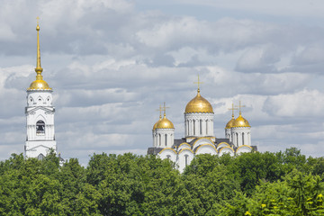 Fototapeta na wymiar Assumption cathedral at Vladimir in summer, UNESCO World Heritag