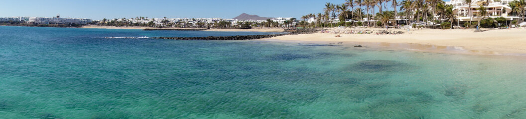 Costa Teguise coastline, Lanzarote, Canary islands