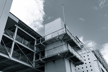 Abstract industrial building