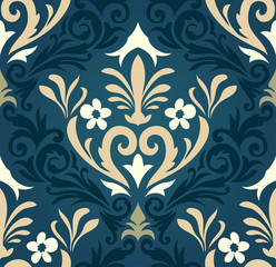 Damask seamless pattern