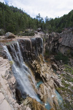 Cusarare waterfall, Creel, Barranca del Cobre (Copper Canyon), Chihuahua state, Mexico