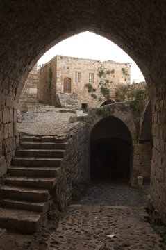 Archway in Krak des Chevaliers castle (Qala'at al-Hosn), Syria