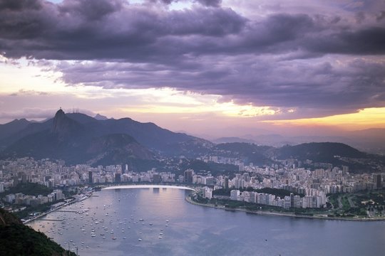 Botafogo bay at sunset, Rio de Janeiro, Brazil