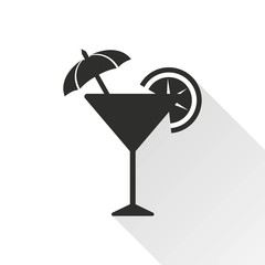 Cocktail - vector icon.