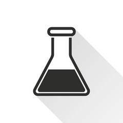 Flask - vector icon.