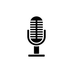 Microphone icon. Vector illustration
