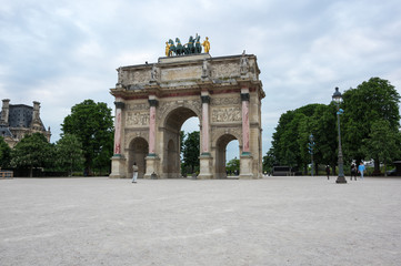 Fototapeta na wymiar Arc de Triomphe du Carrousel