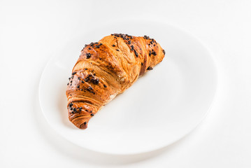 croissant on the plate