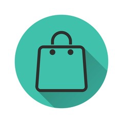 Shopping bag - vector icon
