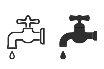 Faucet - vector icon.