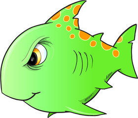Tough Shark Vector Illustration