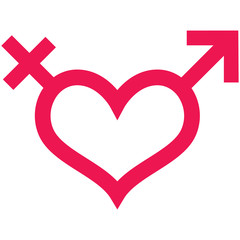 Love and sex icon