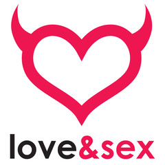 Sex shop logo heart