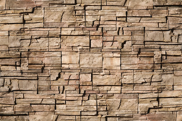 Background brown stone wall