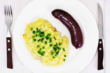 Mashed Potatoes and Black Pudding Kaszanka