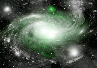 galaxy in a free space