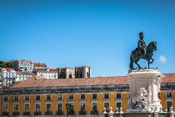 Commerce square (Praca do Comercio) in Lisbon, Portugal