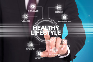 HEALTHY LIFESTYLE TECHNOLOGY COMMUNICATION TOUCHSCREEN FUTURISTI