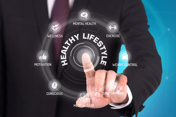 HEALTHY LIFESTYLE TECHNOLOGY COMMUNICATION TOUCHSCREEN FUTURISTI