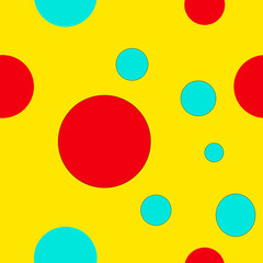 Circles geometric seamless pattern