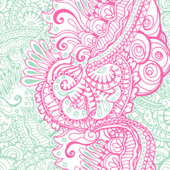 Rose Quartz and Serenity trendy colors of the year 2016 in the seamless pattern.