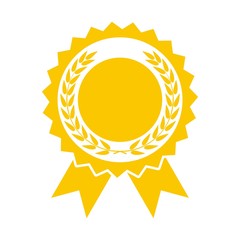Award with laurels icon 