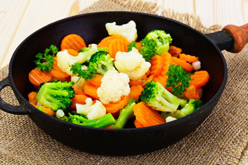 Steamed Vegetables Potatoes, Carrots, Cauliflower, Broccoli