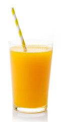 Glass of fresh orange juice