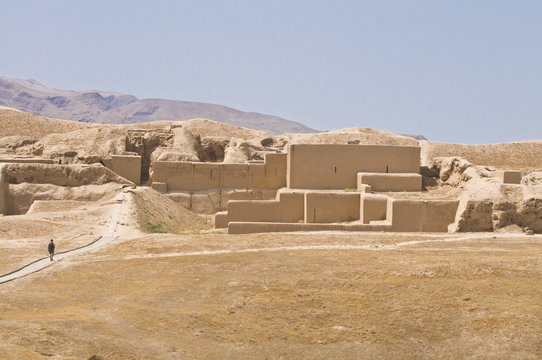 The ruins of the Parthian fortress, Nissa, Turkmenistan