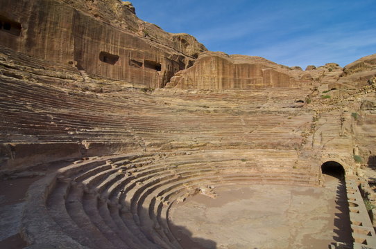 The amphitheater, Petra, Jordan