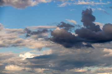 Dark storm clouds before rain
