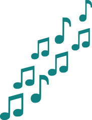 Music notes symbol