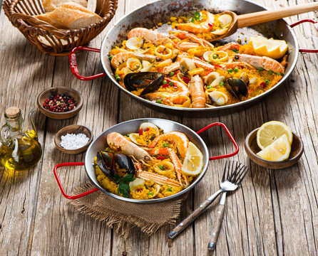 Typical spanish paella.