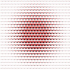 Illusion With Red Triangles Seamless Pattern