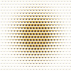 Illusion With Yellow Triangles Seamless Pattern