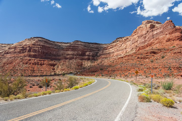 Highway 261 also known as Moki Dugway at Valley of the Gods, Utah,  USA