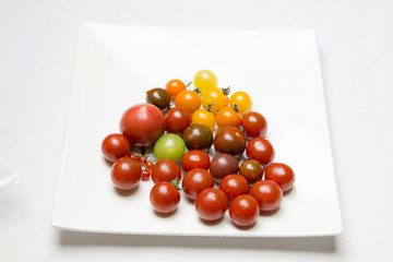 Various color of tomatoes