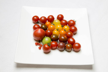 Various color of tomatoes