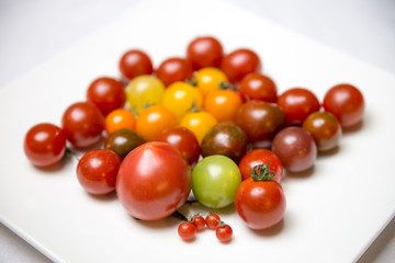 Various color of tomatoes
