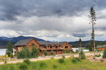 Fototapeta premium Lake Granby and Grand Lake, Colorado, USA