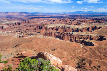 Fototapeta na wymiar View of Colorado River and Canyonlands National Park from Dead Horse Point Overlook, Utah, USA