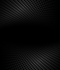 Black and white abstract halftone, perspective background - 113122933