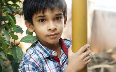 Portrait of Indian Little Boy