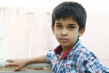 Fototapeta premium Portrait of Indian Little Boy
